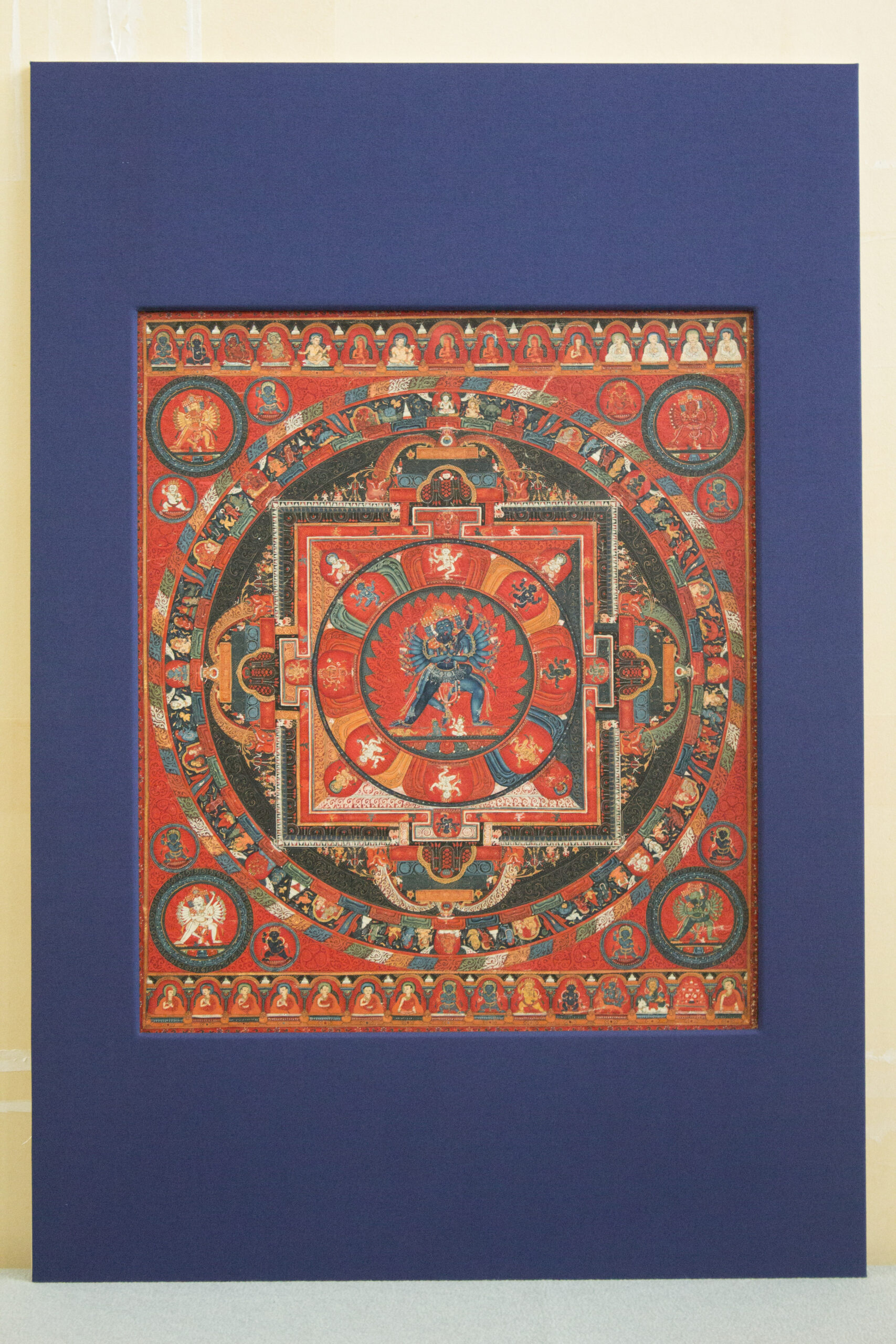 An image of a Mandala of Hevajra, from the Sakya School c. 16th century