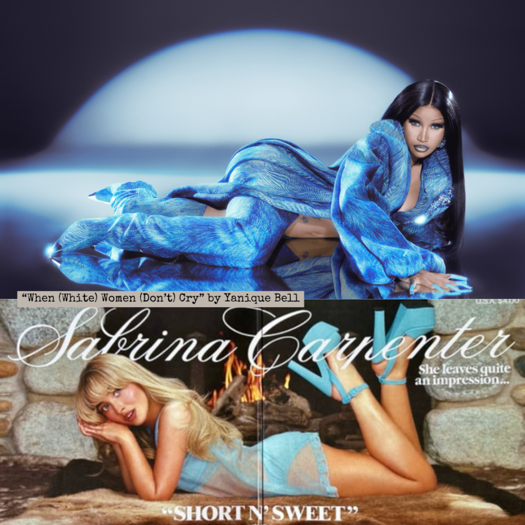 Comparing Cardi B and Sabrina Carpenter sensual photos