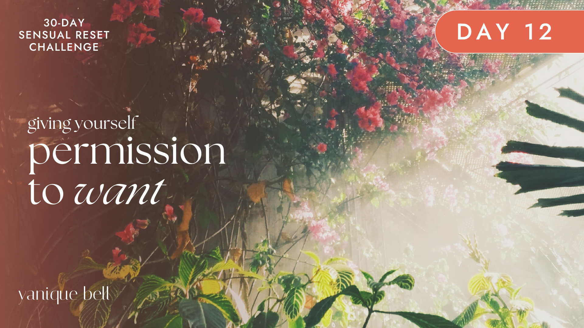 Sensual Reset Challenge Day 12 - How to Feel Worthy of Your Desires. Yanique Bell